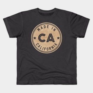 Made In California CA State USA Kids T-Shirt